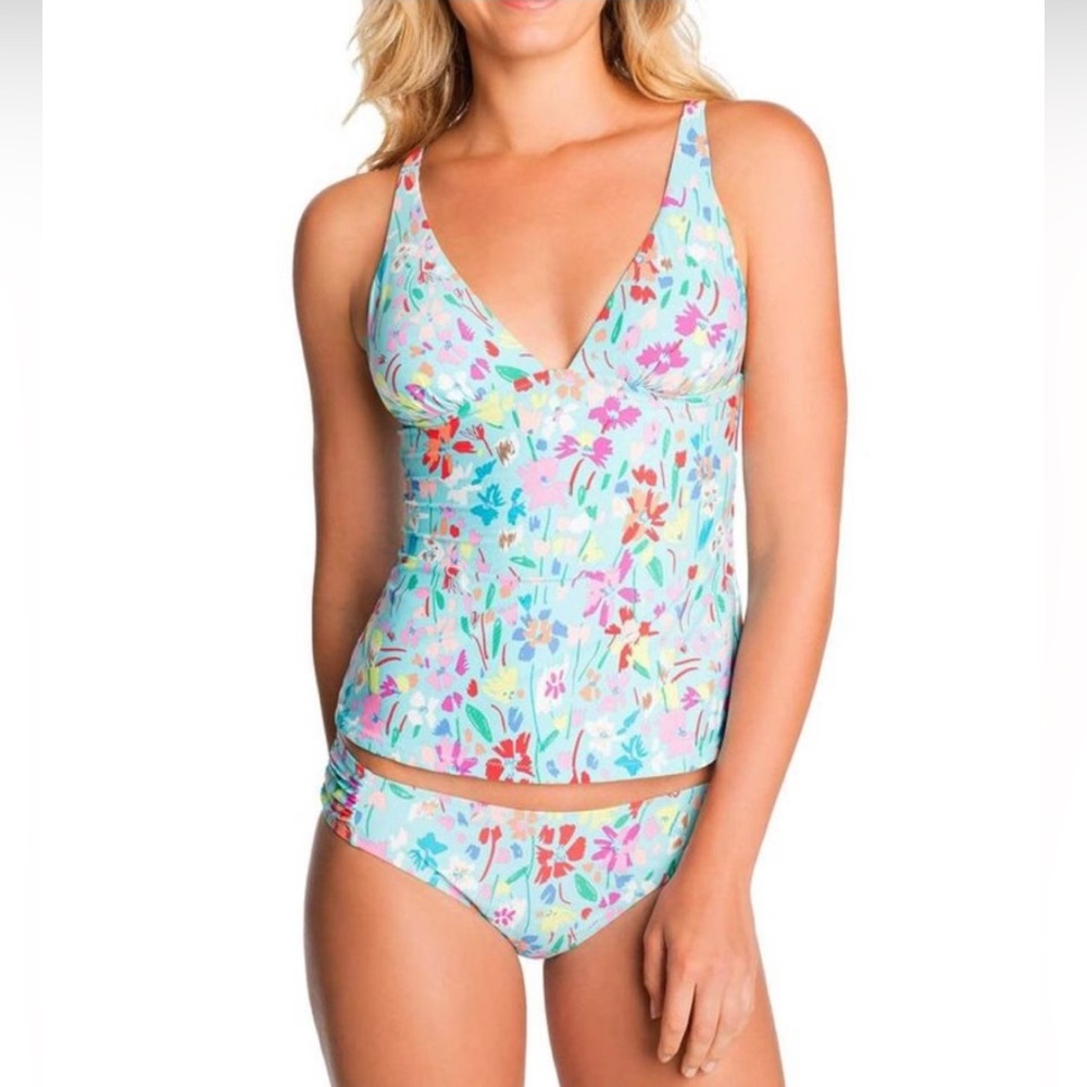 Vera Bradley Superbloom tankini top and bikini bottom set